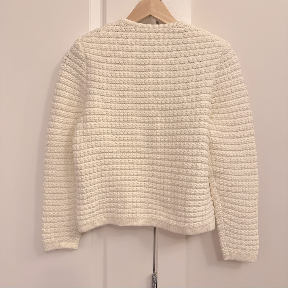 NEW Ba&sh Bash Gaspard Tweed Cardigan Jacket in Ecru Cream White | size  1 / S - Picture 11 of 13